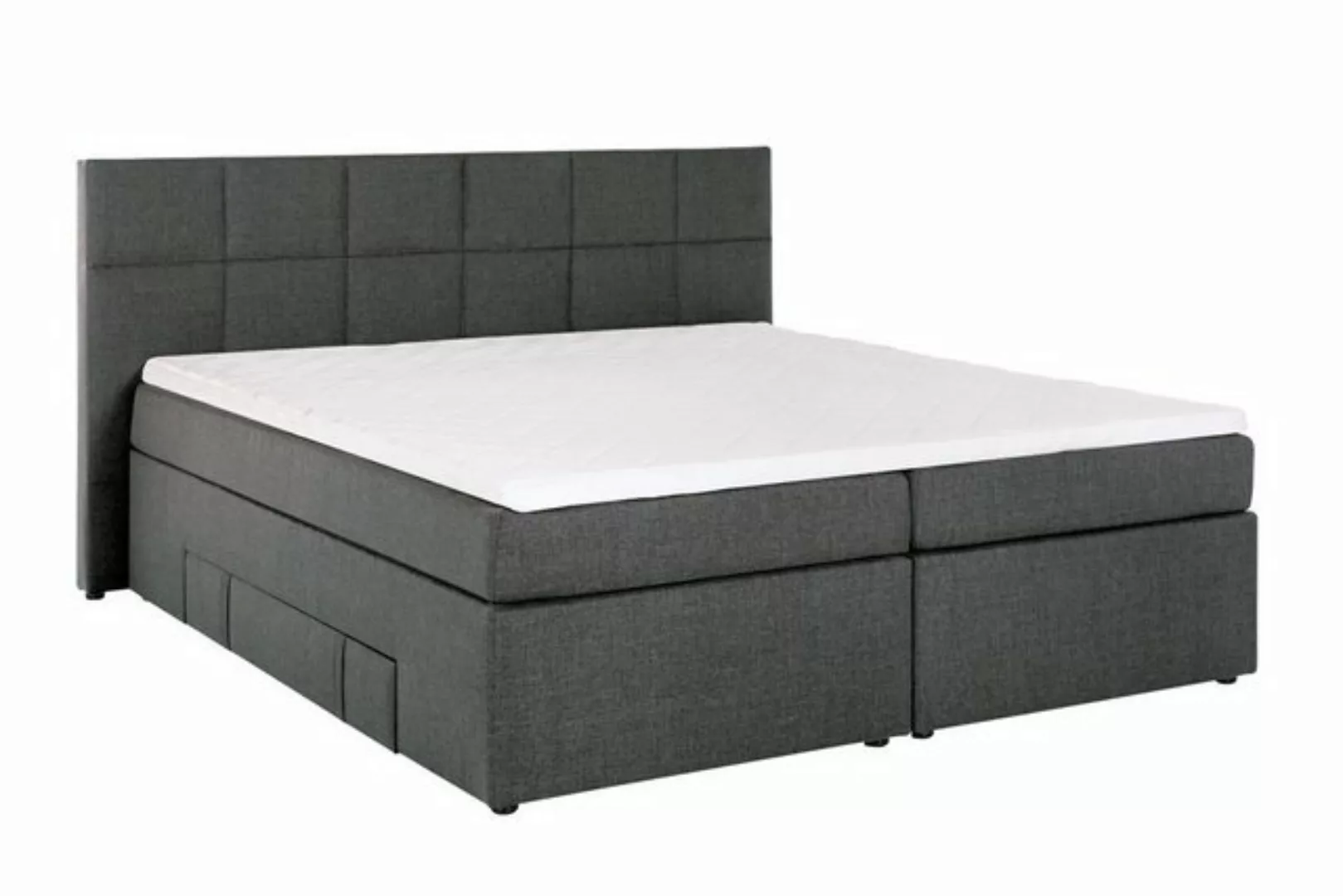 Möbelfreude Boxspringbett Boxspringbett Bea mit Bettkasten Anthrazit 140... günstig online kaufen