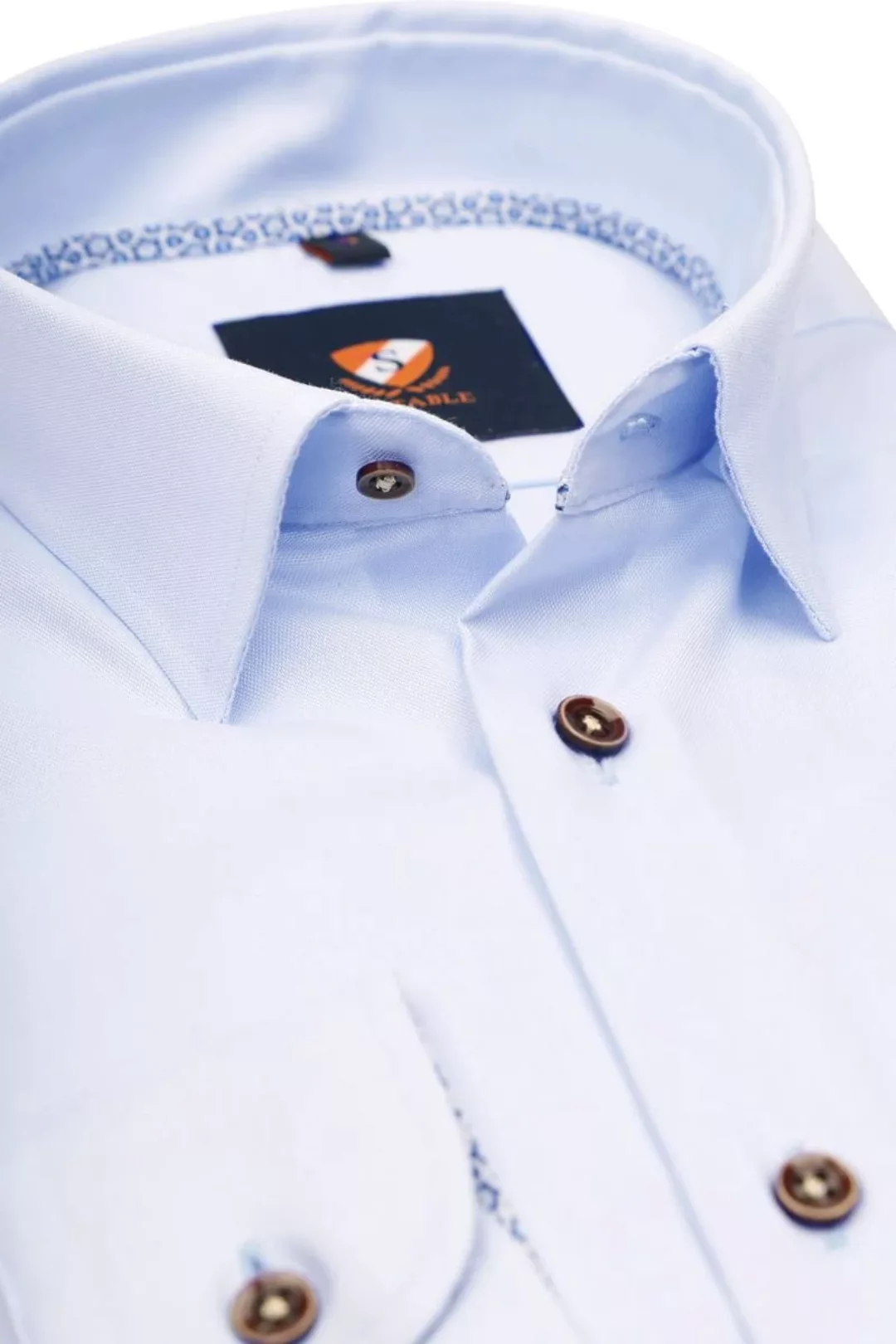 Suitable Slim-Fit Hemd Hellblau - Größe 41 günstig online kaufen
