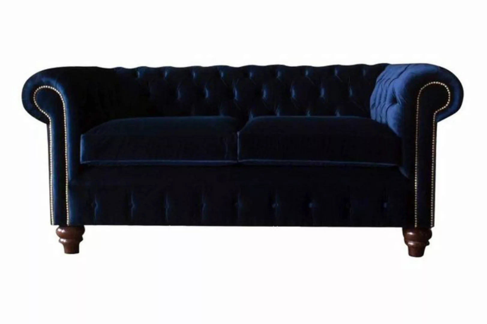 JVmoebel Sofa Blaue Chesterfield englisch klassischer Stil Sofa Couch 3 Sit günstig online kaufen