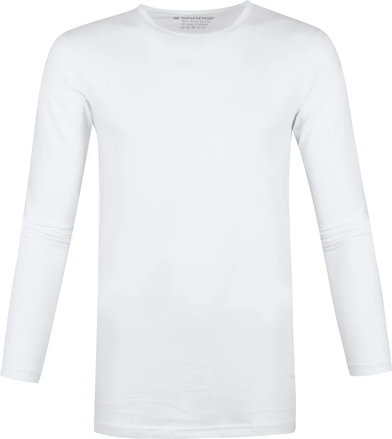 Garage Basic Longsleeve T-Shirt Stretch Weiß - Größe 3XL günstig online kaufen