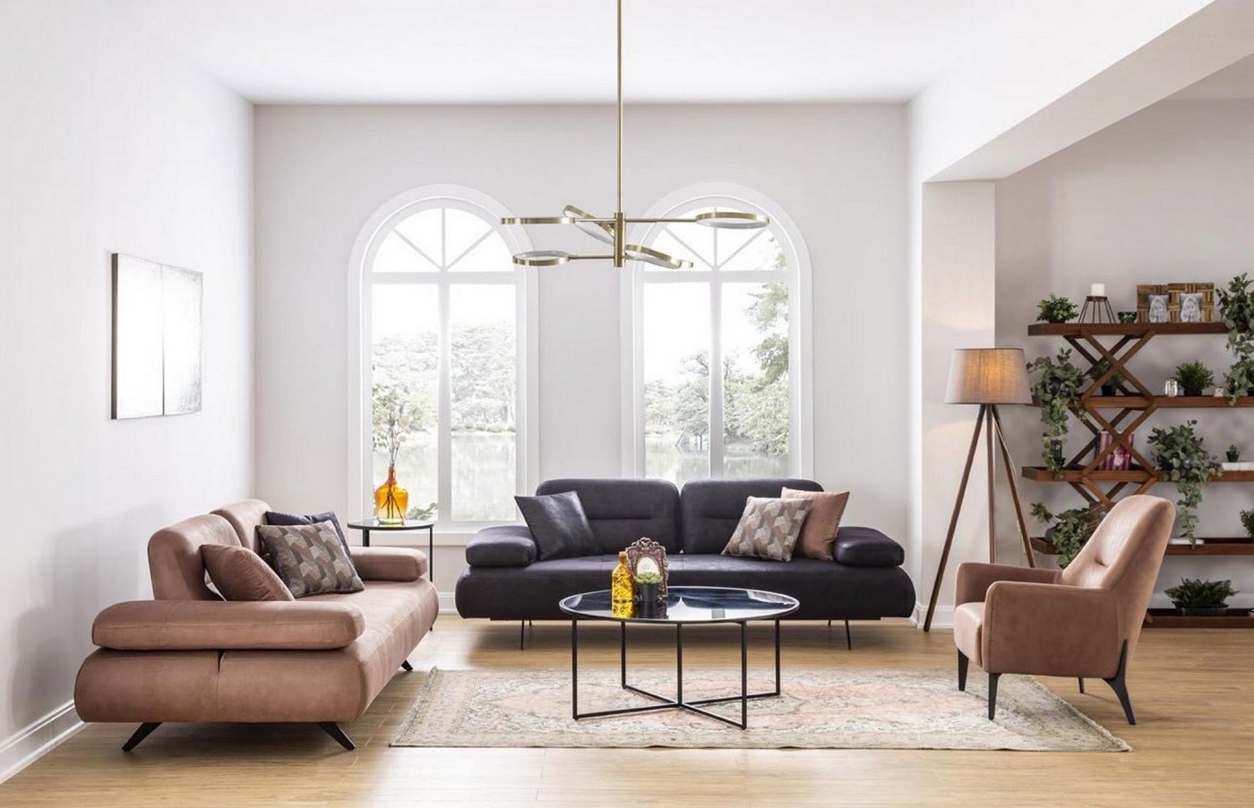 Xlmoebel Sofa Neues, luxuriöses Design-Sofa-Set mit 4-Sitzer, 3-Sitzer und günstig online kaufen