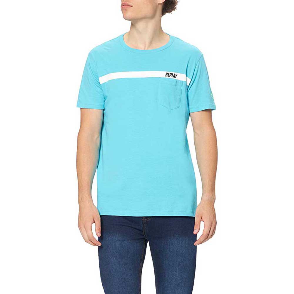 Replay M3426.000.2660 T-shirt M Turquoise günstig online kaufen
