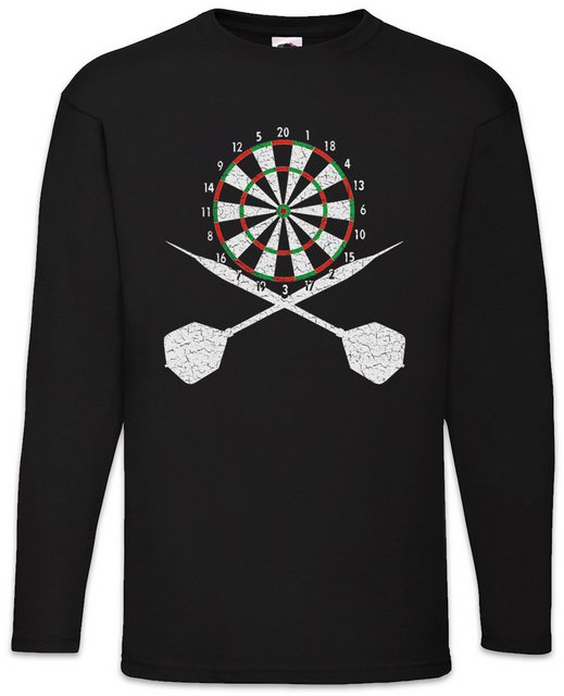 Urban Backwoods Langarmshirt Darts Board And Crossed Dart Langarm T-Shirt P günstig online kaufen