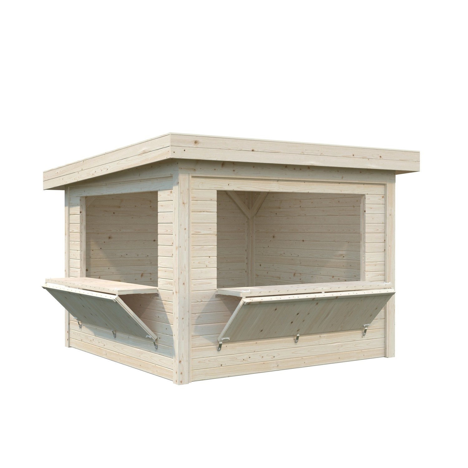 Palmako Marktstand Lenna Set 305 Naturbelassen 300 cm x 300 cm FSC® günstig online kaufen