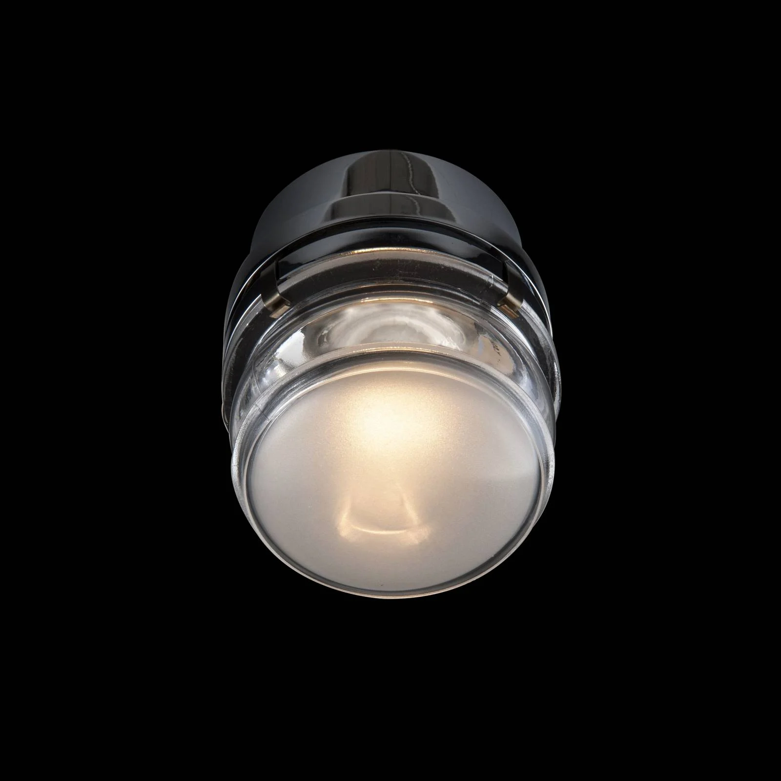 Oluce LED-Wandlampe Fresnel, chromfarben, Alu, Glas, 2.700 K günstig online kaufen