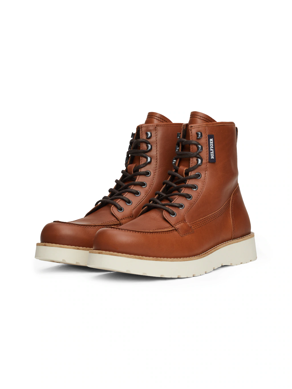 Tommy Hilfiger Schnürboots "TH AMERICAN PREM CHECK LTH BOOT", Plateau, Herb günstig online kaufen