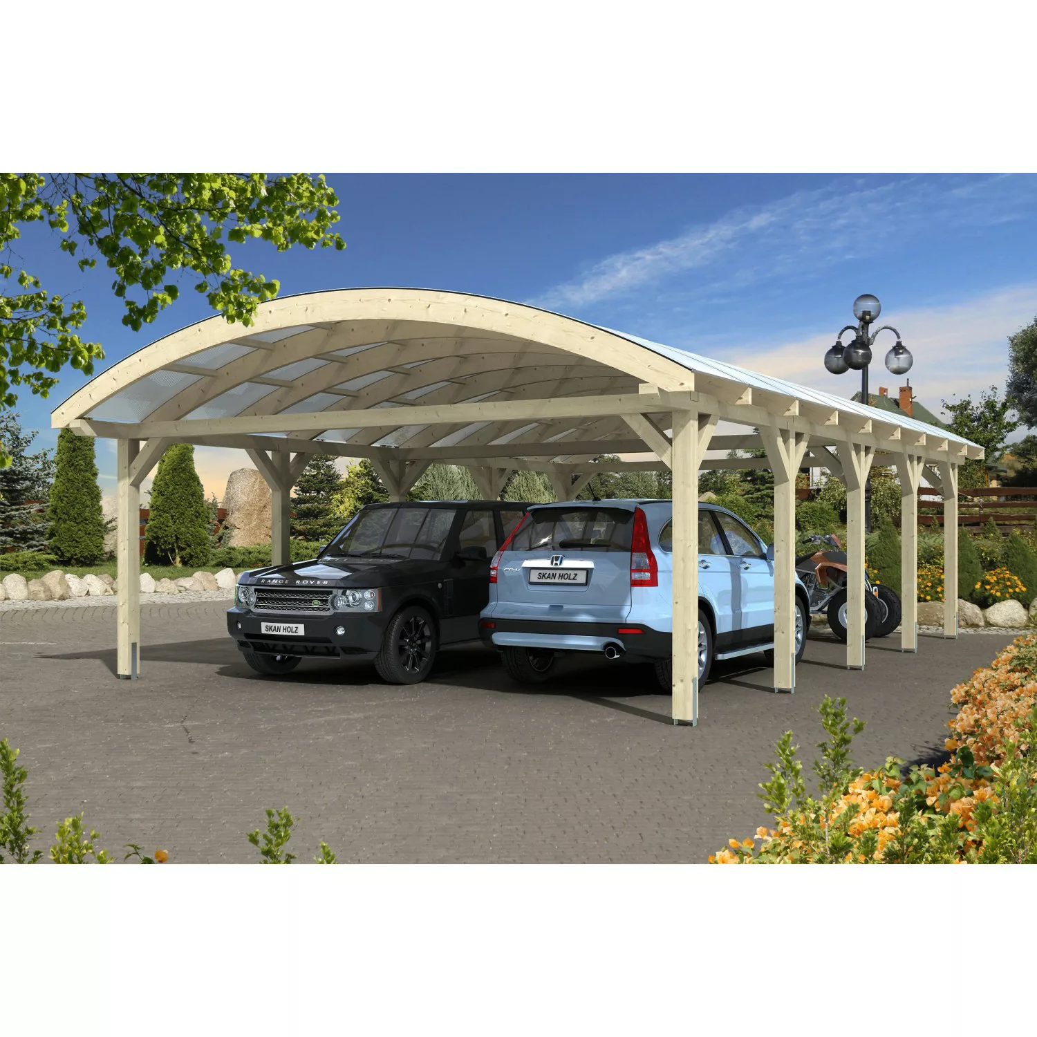 Skan Holz Bogendach-Carport Franken 635 cm x 969 cm günstig online kaufen