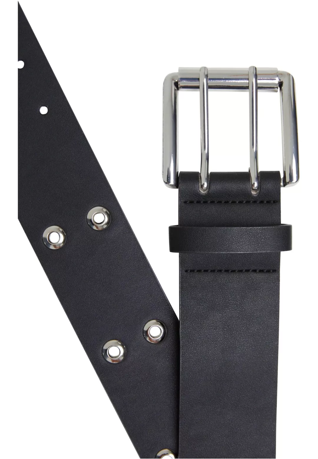 URBAN CLASSICS Synthetikgürtel "Urban Classics Herren Double Eyelet Belt" günstig online kaufen