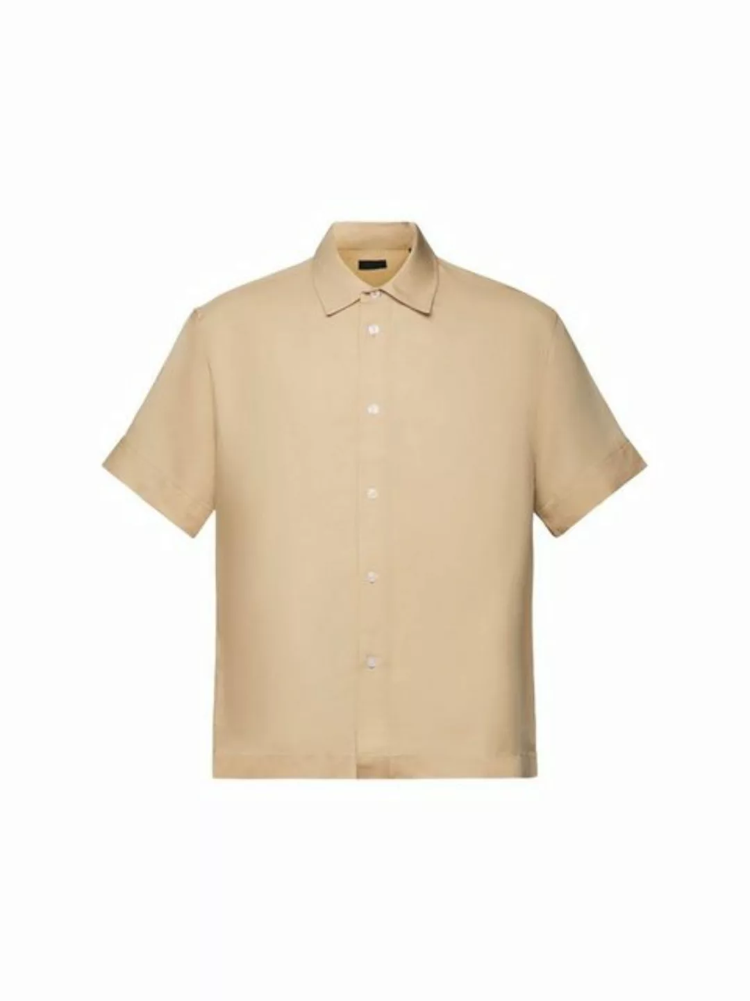 Esprit Collection Businesshemd Kurzarmhemd, Leinenmix günstig online kaufen