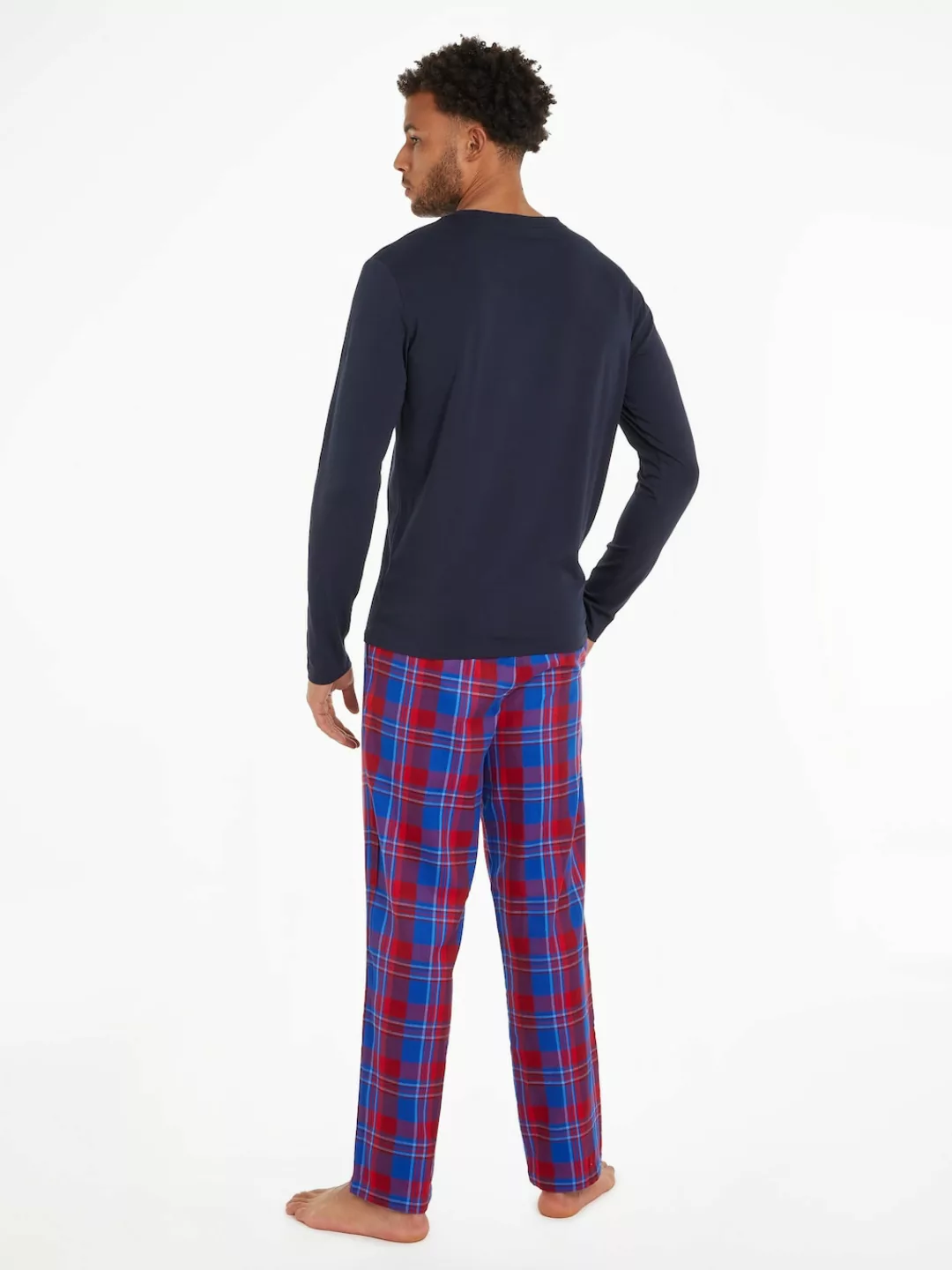 Tommy Hilfiger Underwear Pyjama "LS PANT SLIPPERS SET FLANNEL", (Set, 3 tlg günstig online kaufen