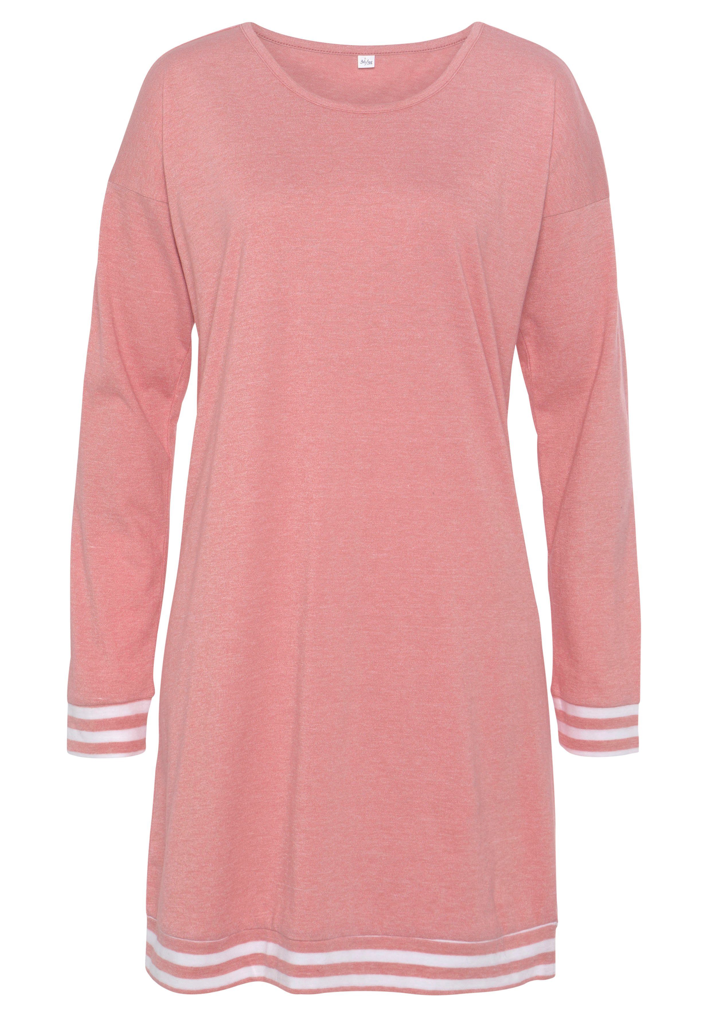 Vivance Dreams Sleepshirt, mit Streifen-Details günstig online kaufen