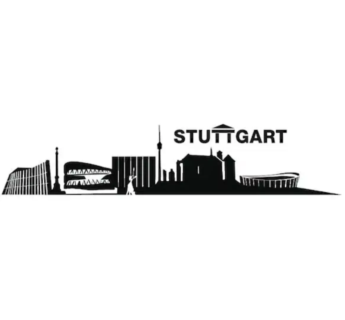 Wall-Art Wandtattoo "XXL Stadt Skyline Stuttgart 120cm", (Set, 1 St.), selb günstig online kaufen