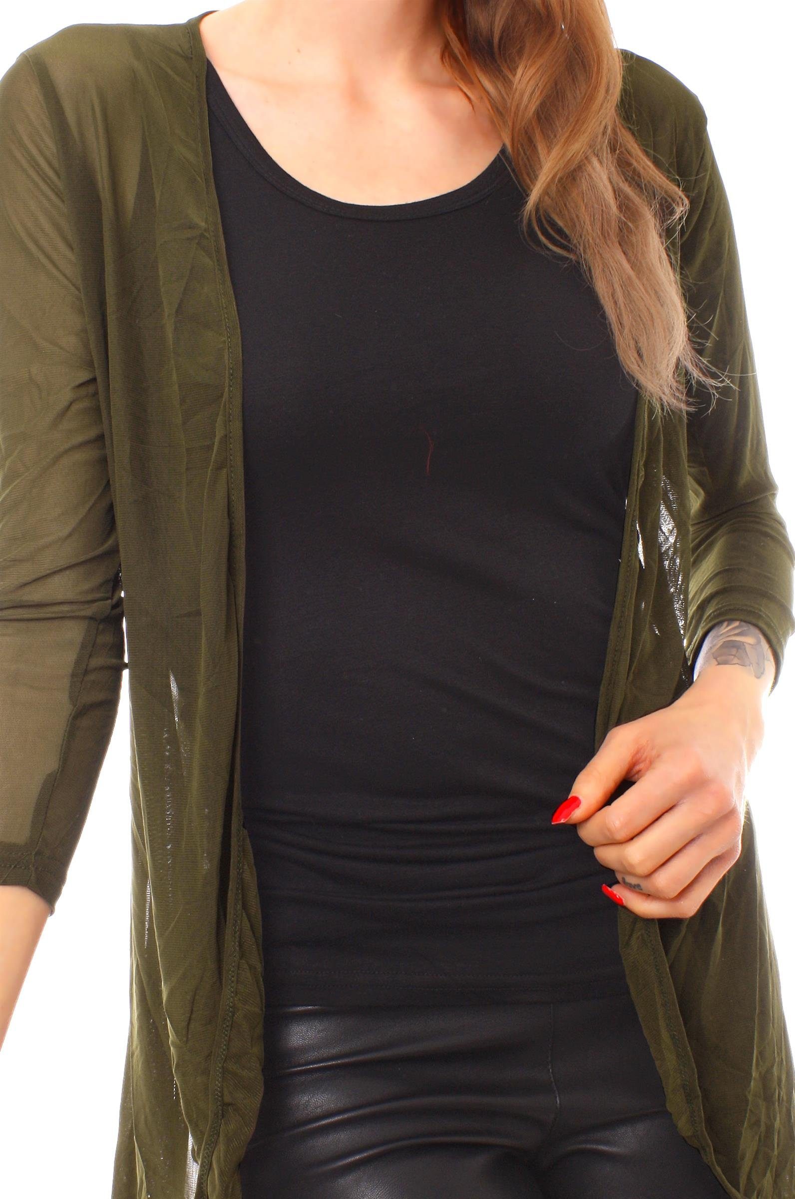 Muse Cardigan Mesh Cardigan Jäckchen transparent günstig online kaufen