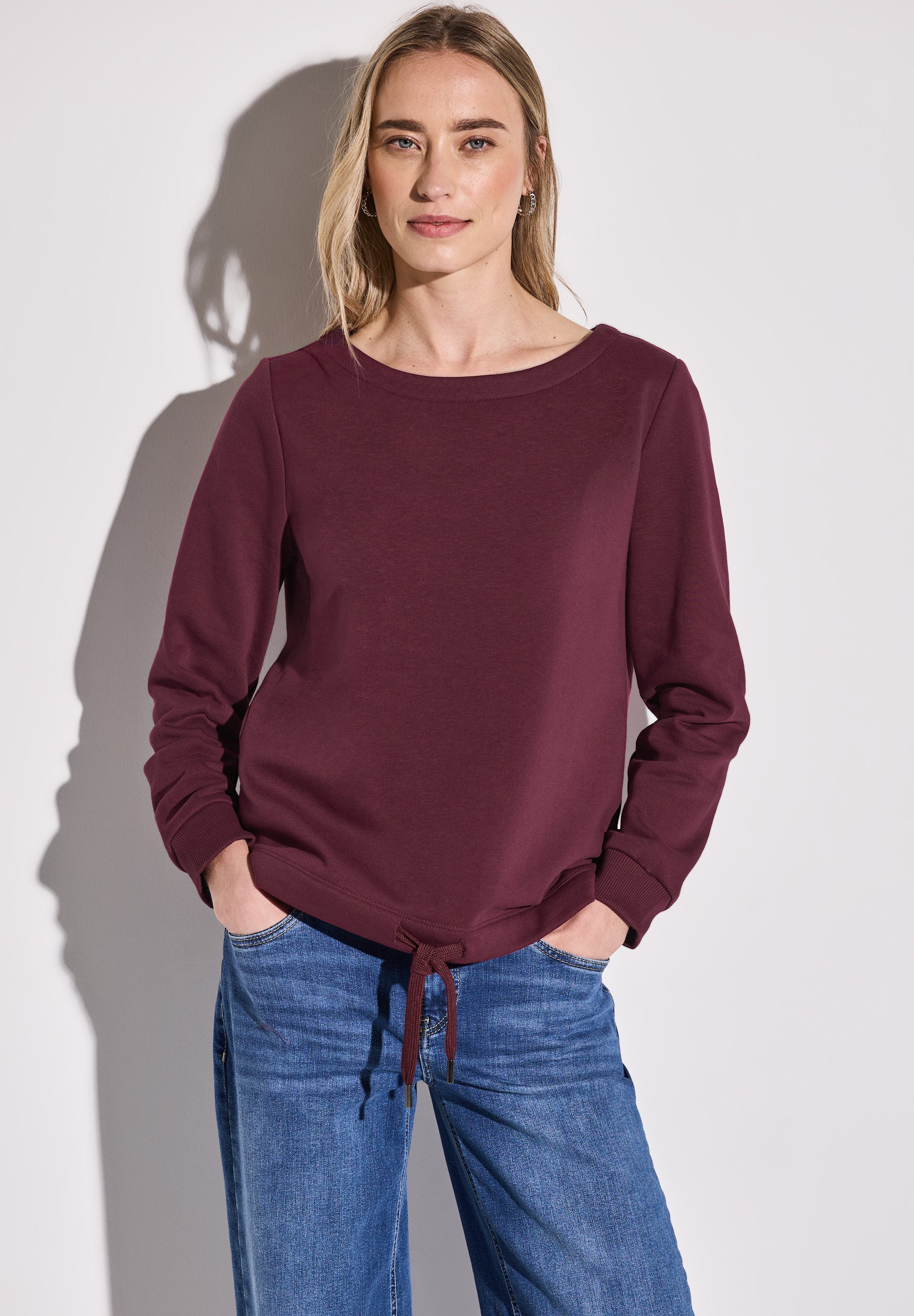 STREET ONE Sweatshirt, im soften Baumwoll-Mix günstig online kaufen