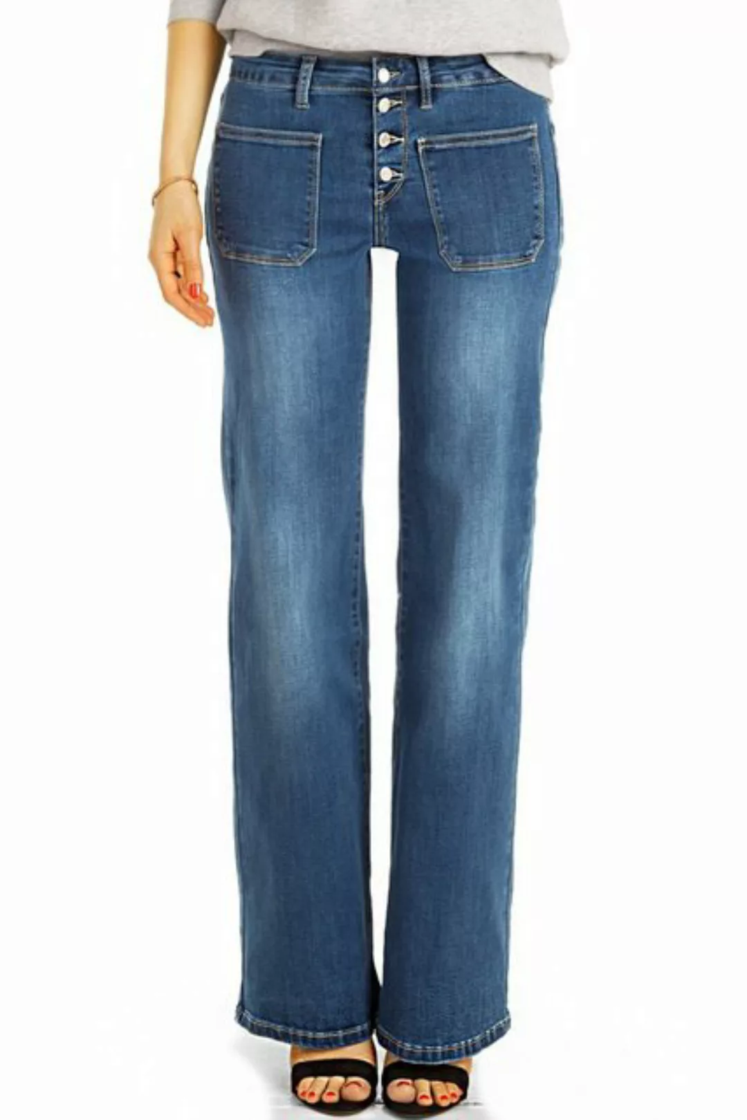 be styled Schlagjeans Bootcut Jeans, medium waist Schlagjeans Hosen - Damen günstig online kaufen