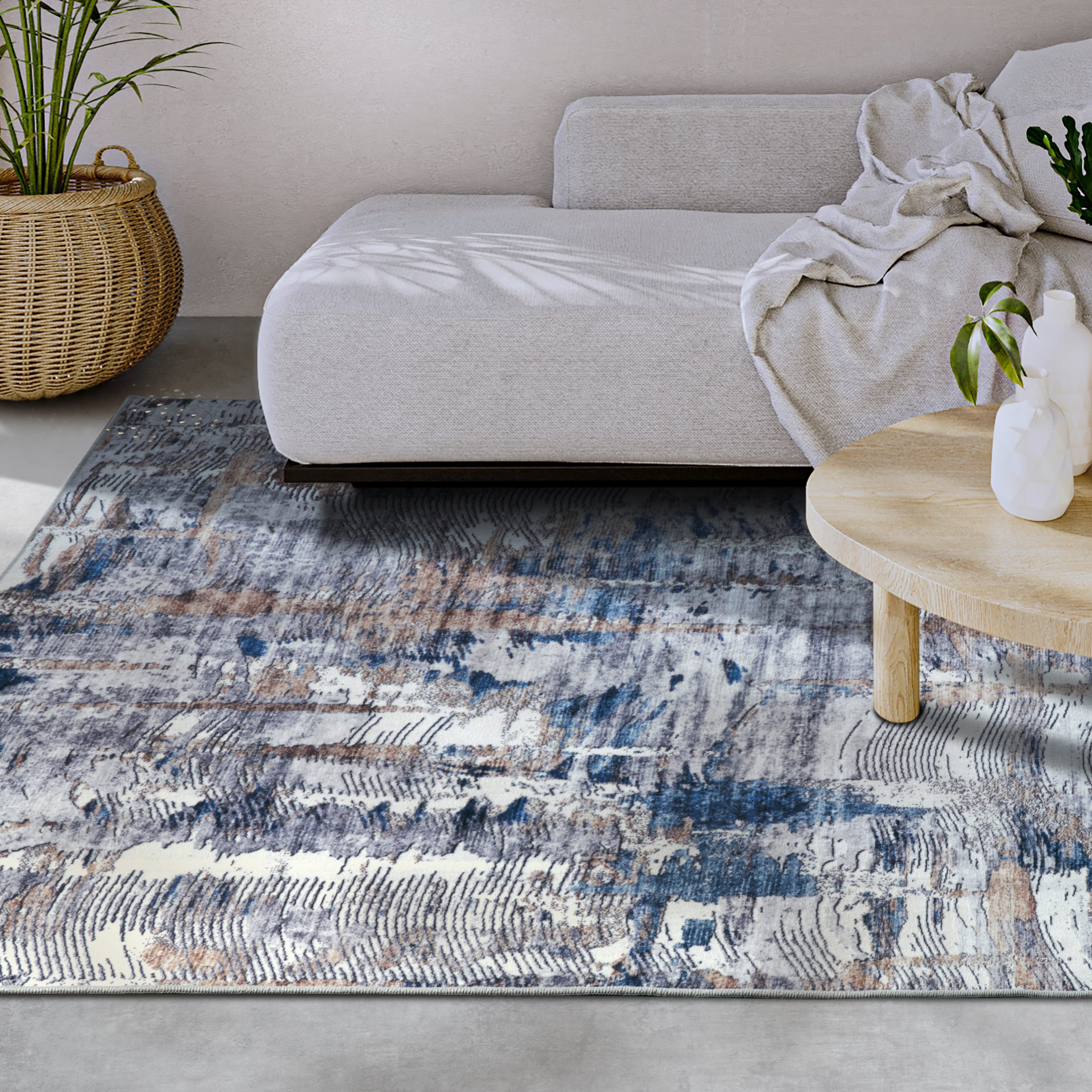ELLE DECORATION Teppich »Malard«, rechteckig, 5 mm Höhe, Kurzflor, Anti Rut günstig online kaufen