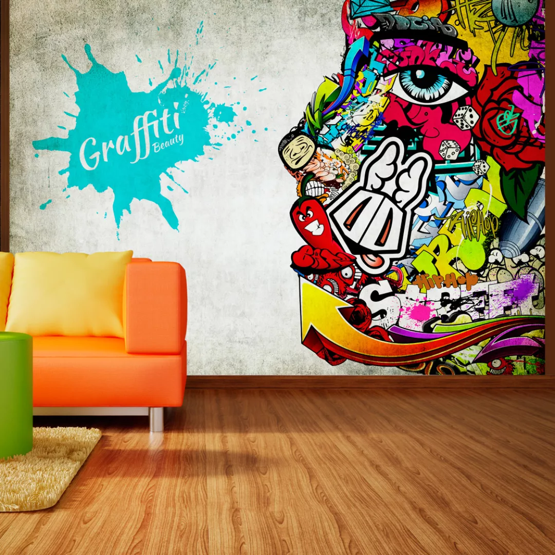 Selbstklebende Fototapete - Graffiti Beauty günstig online kaufen