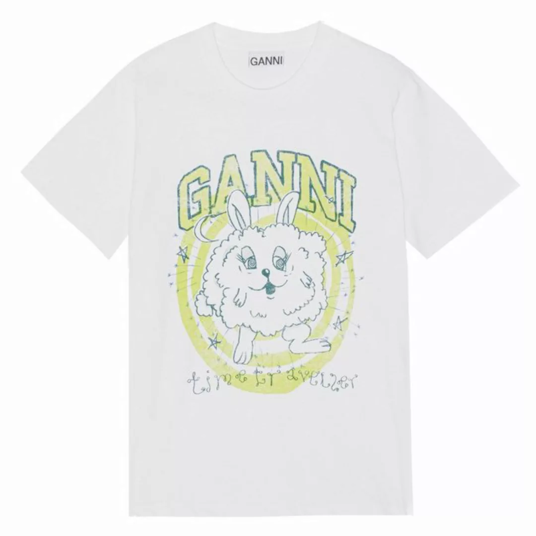 GANNI T-Shirt T-Shirt BUNNY aus Bio-Baumwolle günstig online kaufen