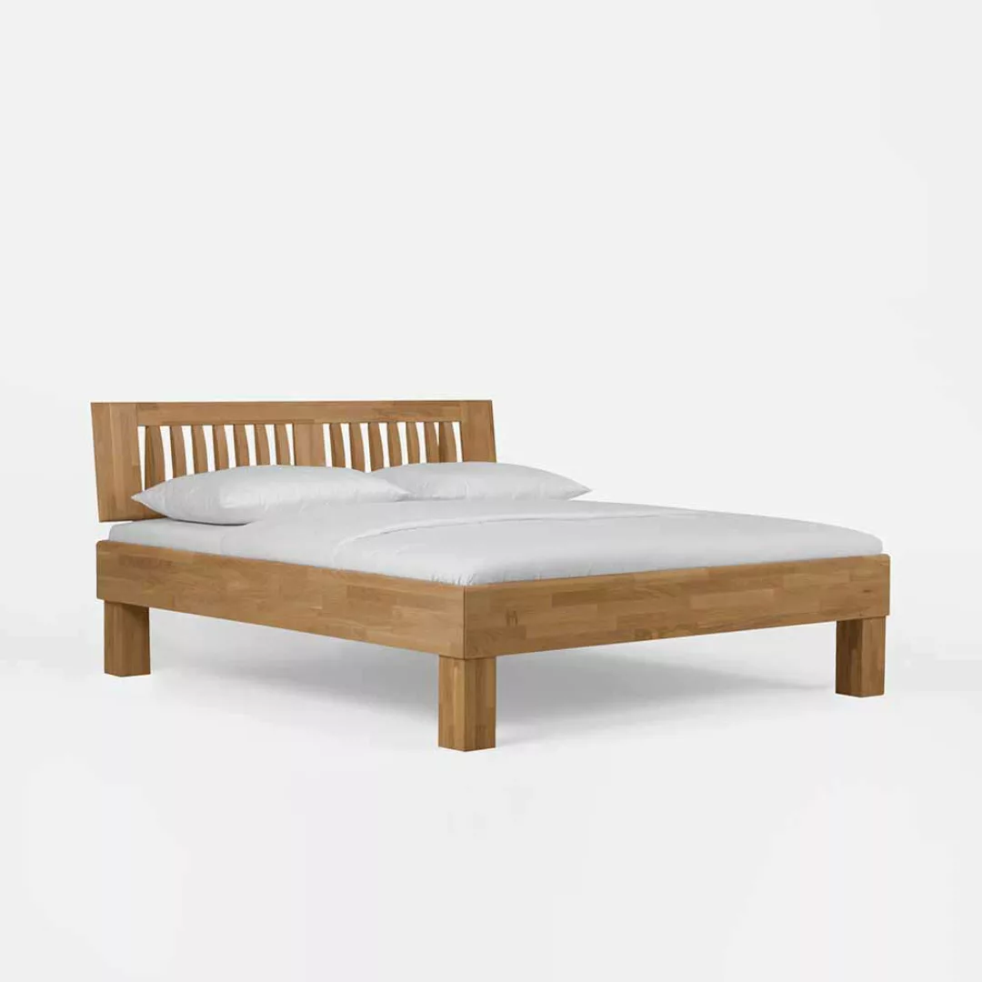 Bett aus Wildeiche Massivholz mit überlänge günstig online kaufen