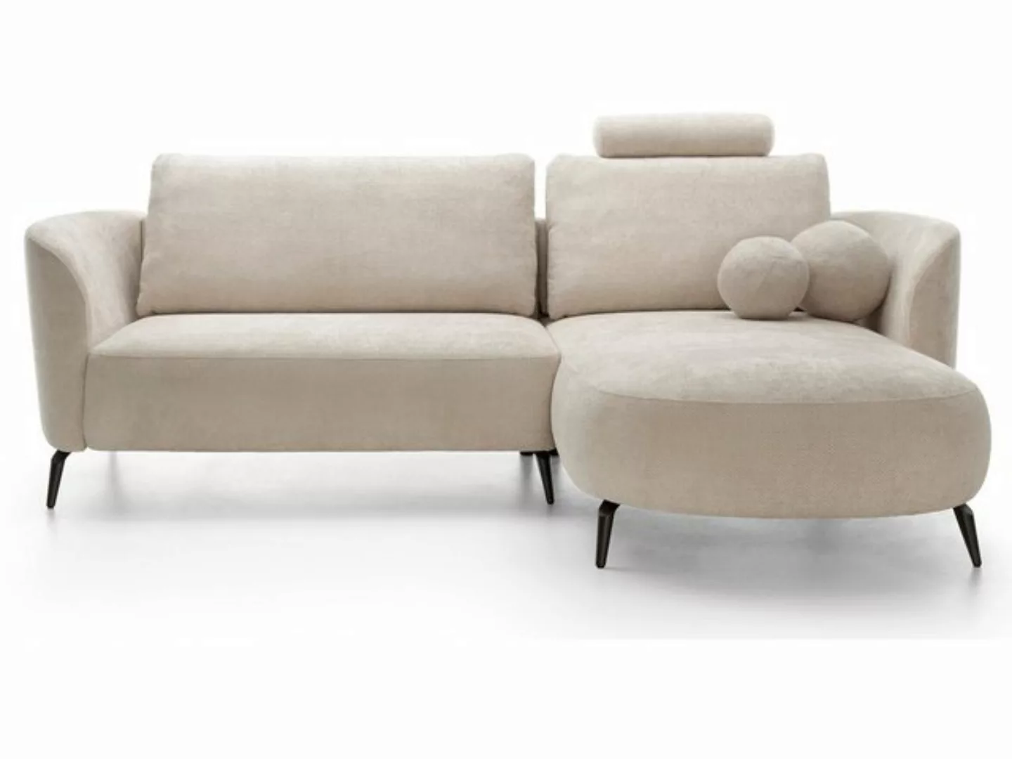 Goldstoff Ecksofa Zenit – L-förmiges Sofa mit Schlaffunktion, Stauraum & De günstig online kaufen