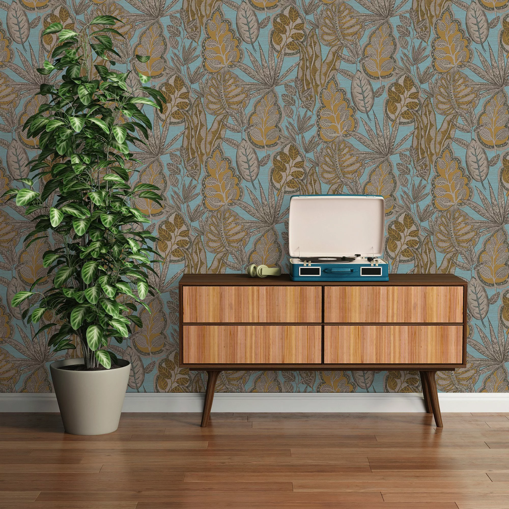 living walls Vliestapete Famous Garden Blätter-Tapete günstig online kaufen