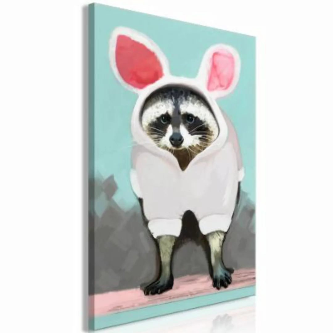 artgeist Wandbild Raccoon or Hare? (1 Part) Vertical mehrfarbig Gr. 40 x 60 günstig online kaufen