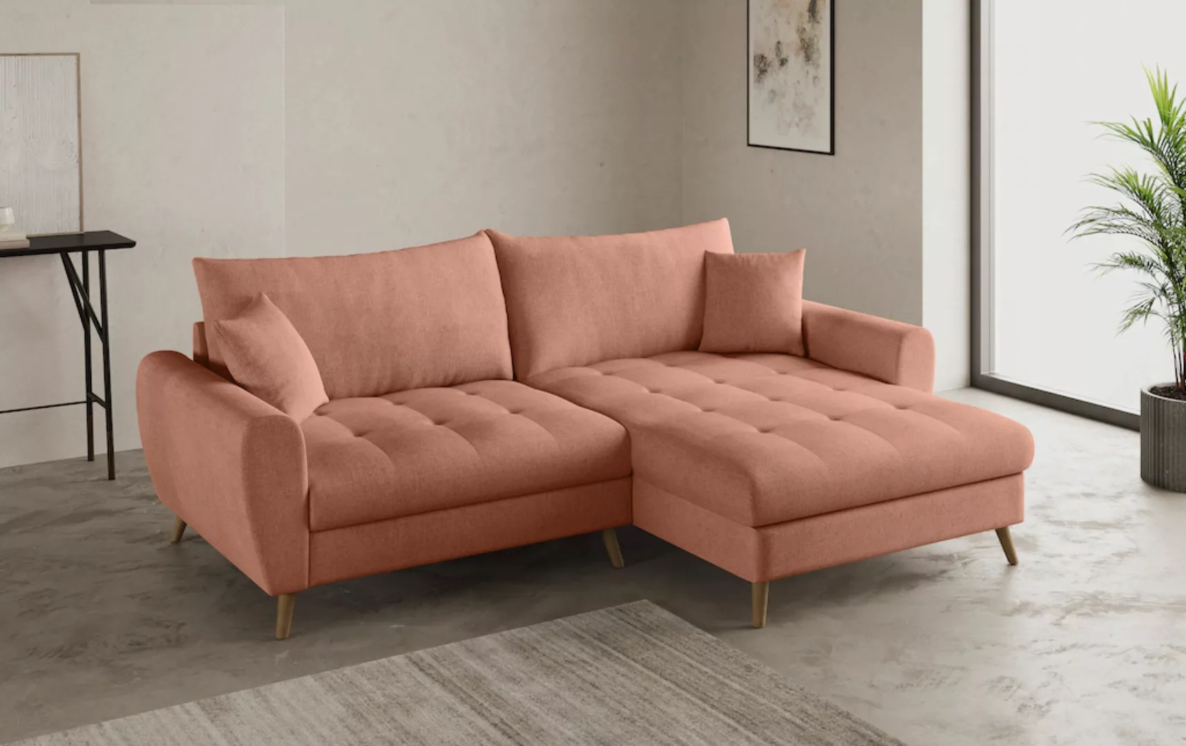 Mr. Couch Ecksofa "Blackburn II, L-Form", Mit Kaltschaumpolsterung bis 140 günstig online kaufen