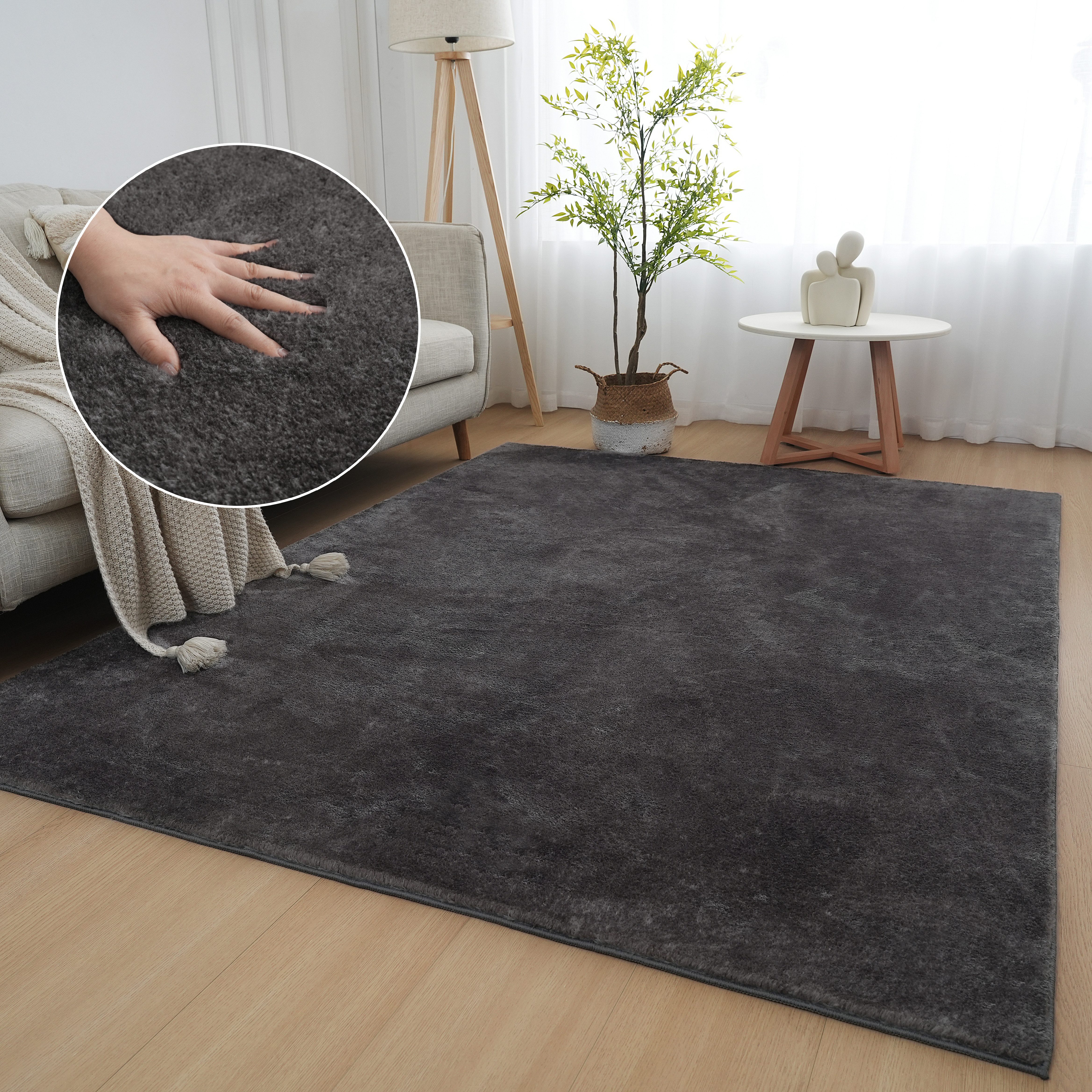 my home Teppich Cali, Kunstfellteppich, rechteckig, günstig online kaufen