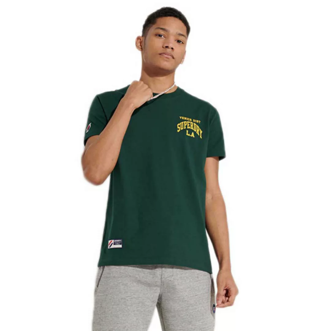 Superdry Varsity Arch Mini Kurzarm T-shirt M Enamel Green günstig online kaufen