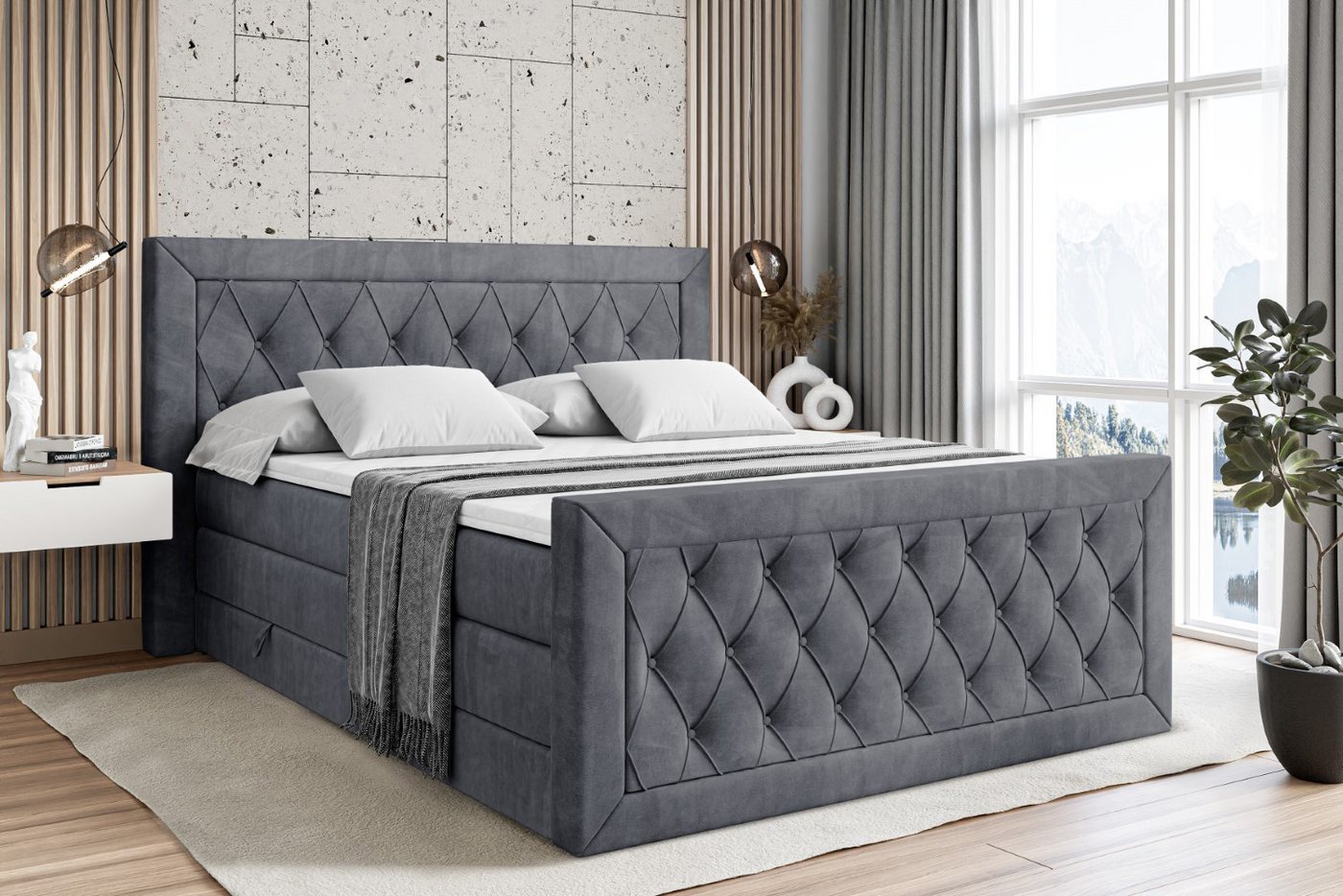 ALTDECOR Boxspringbett NOEL-Z KING günstig online kaufen