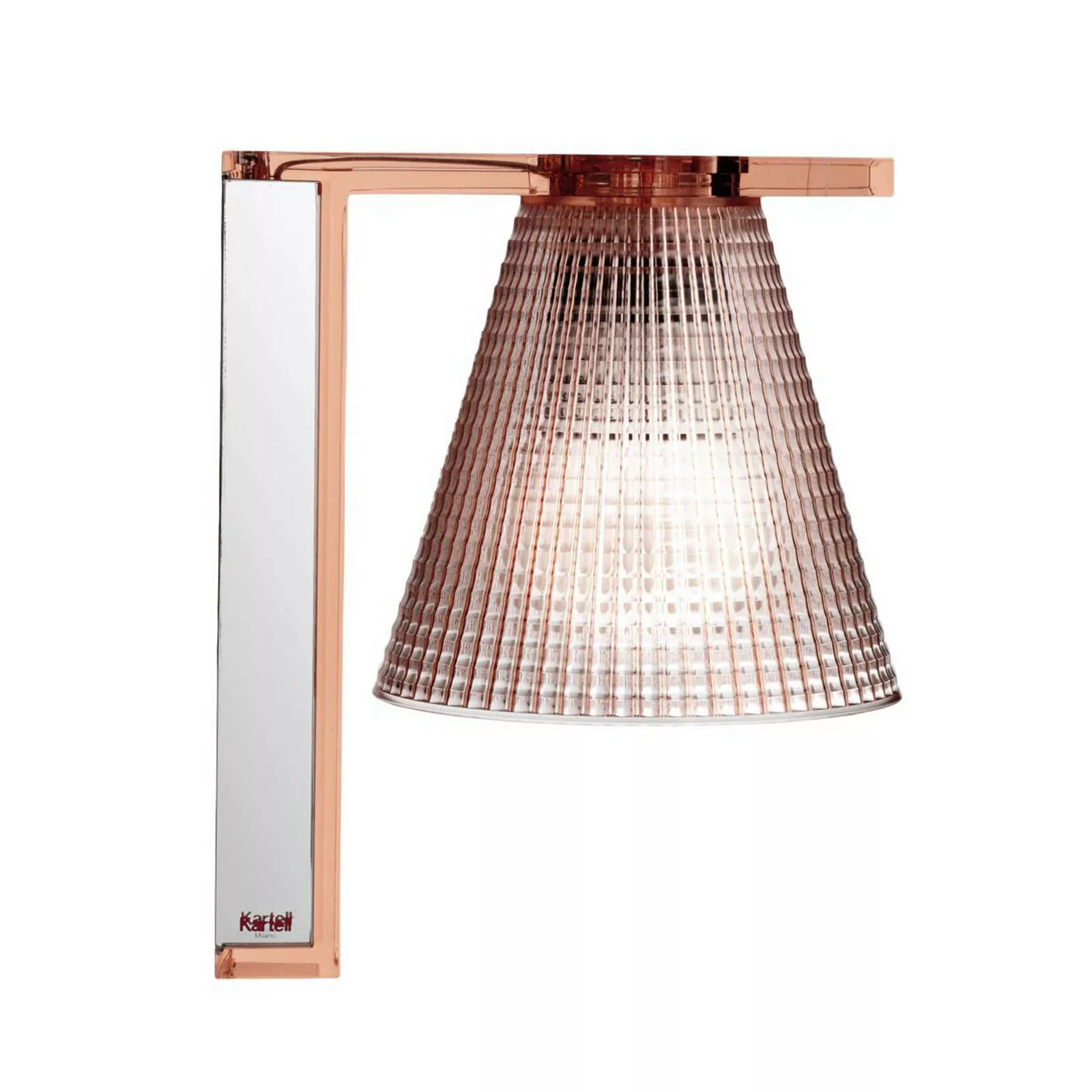 Kartell - Light-Air Wandleuchte - rosa/transparent/BxHxT 14x21x17cm günstig online kaufen