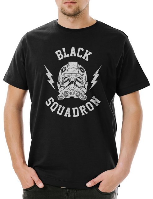 Urban Backwoods Print-Shirt Black Squadron Vintage II Herren T-Shirt Star T günstig online kaufen