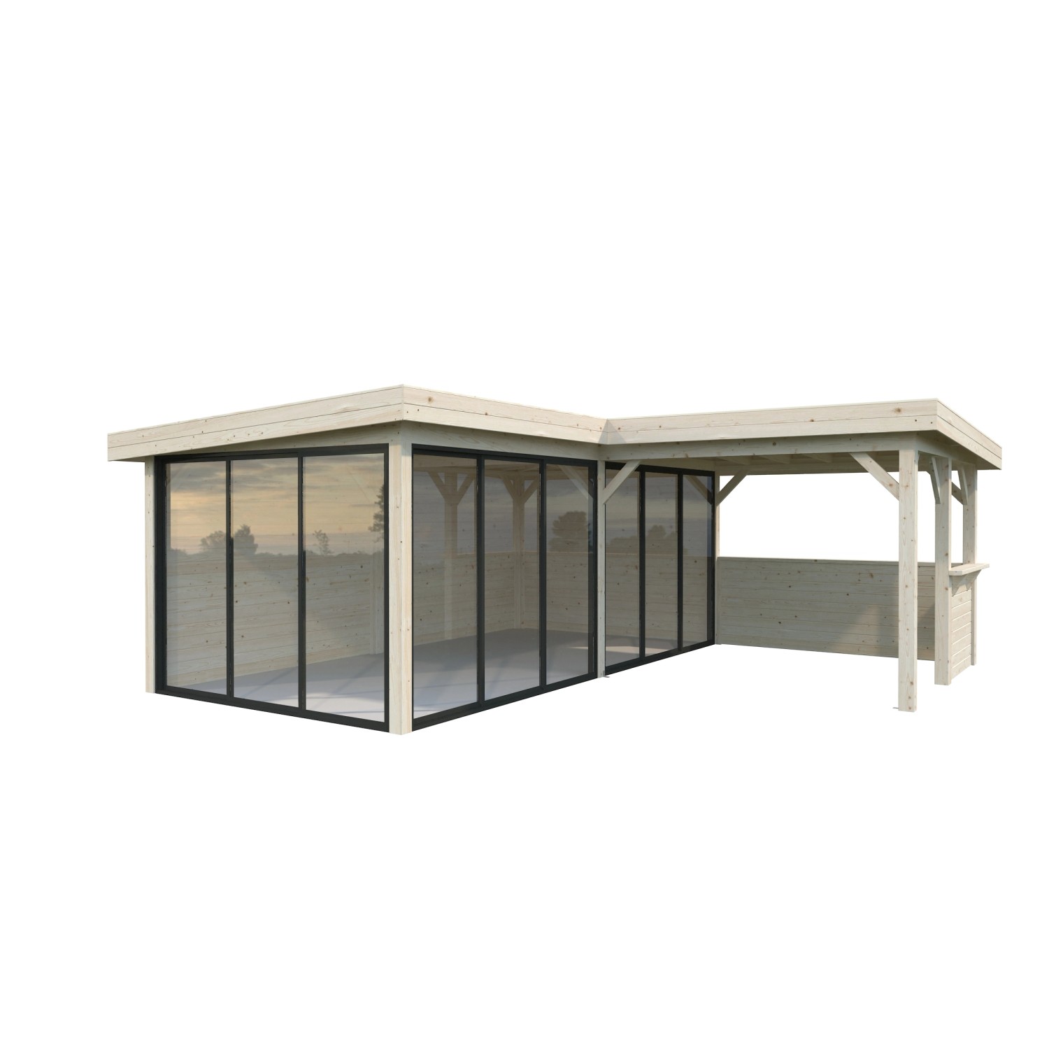 Palmako Pavillon Lenna Set 423 Slide Naturbelassen 588 cm x 588 cm FSC® günstig online kaufen