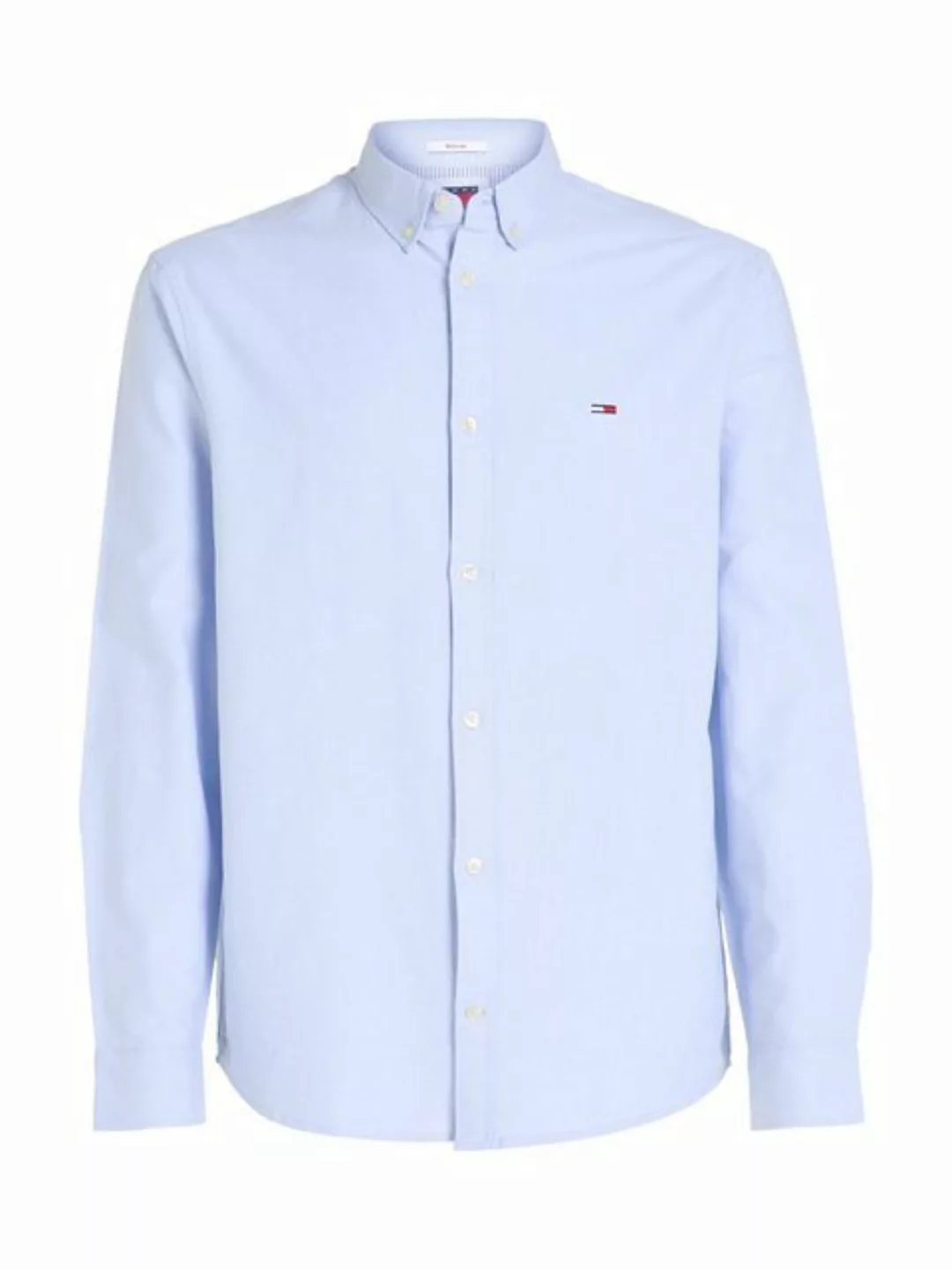 Tommy Jeans Langarmhemd TJM ENTRY REG OXFORD SHIRT mit Logoprägung günstig online kaufen