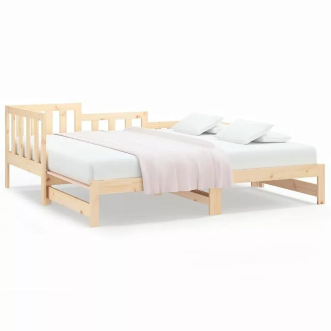 furnicato Bett Tagesbett Ausziehbar 2x(90x190) cm Massivholz Kiefer (1-tlg) günstig online kaufen