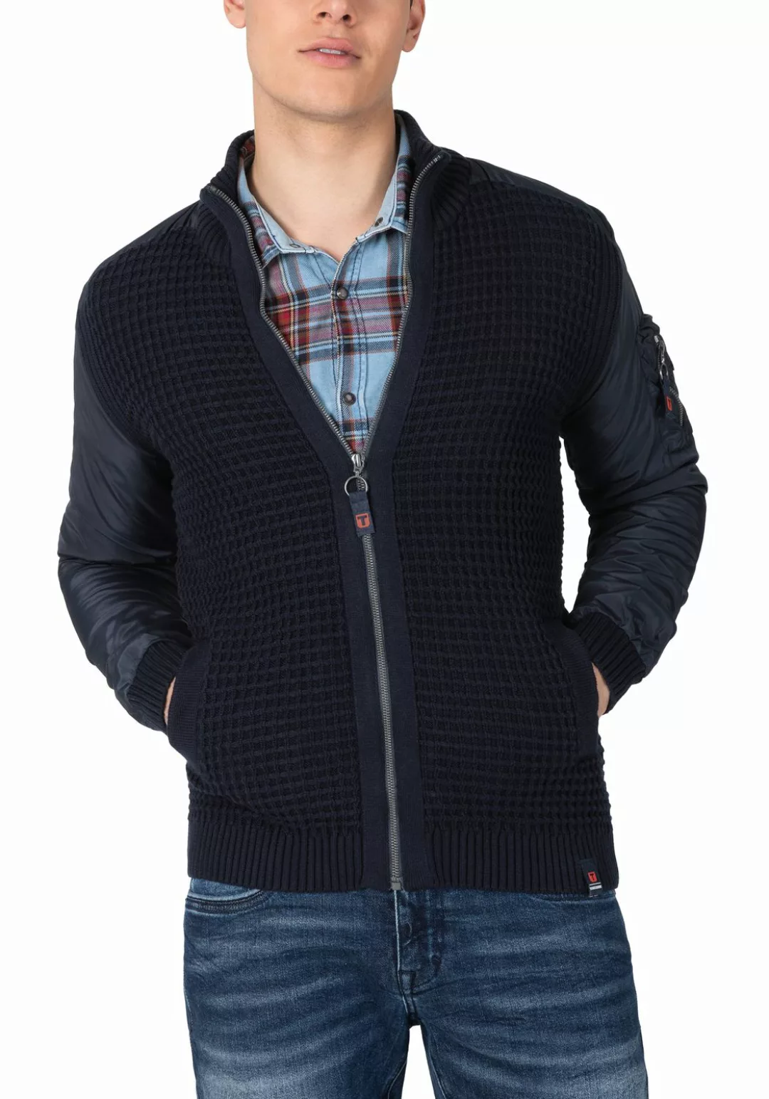 TIMEZONE Herren Strickjacke KNIT BOMBER - Regular Fit günstig online kaufen