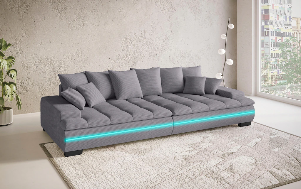 Mr. Couch Big-Sofa "Haiti II RGB-LED", RGB-LED Beleuchtung, mit Handwerklic günstig online kaufen