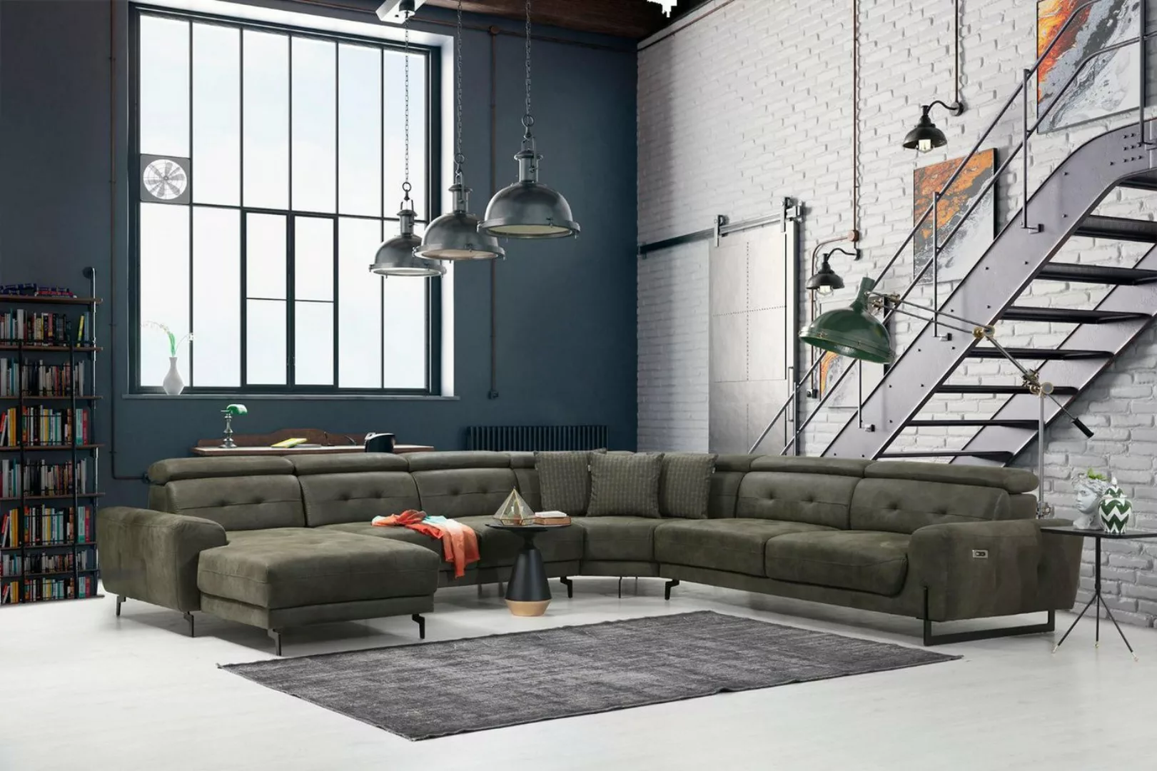 Xlmoebel Ecksofa Luxuriöse moderne U-Form Eckgarnitur für das Wohnzimmer, H günstig online kaufen