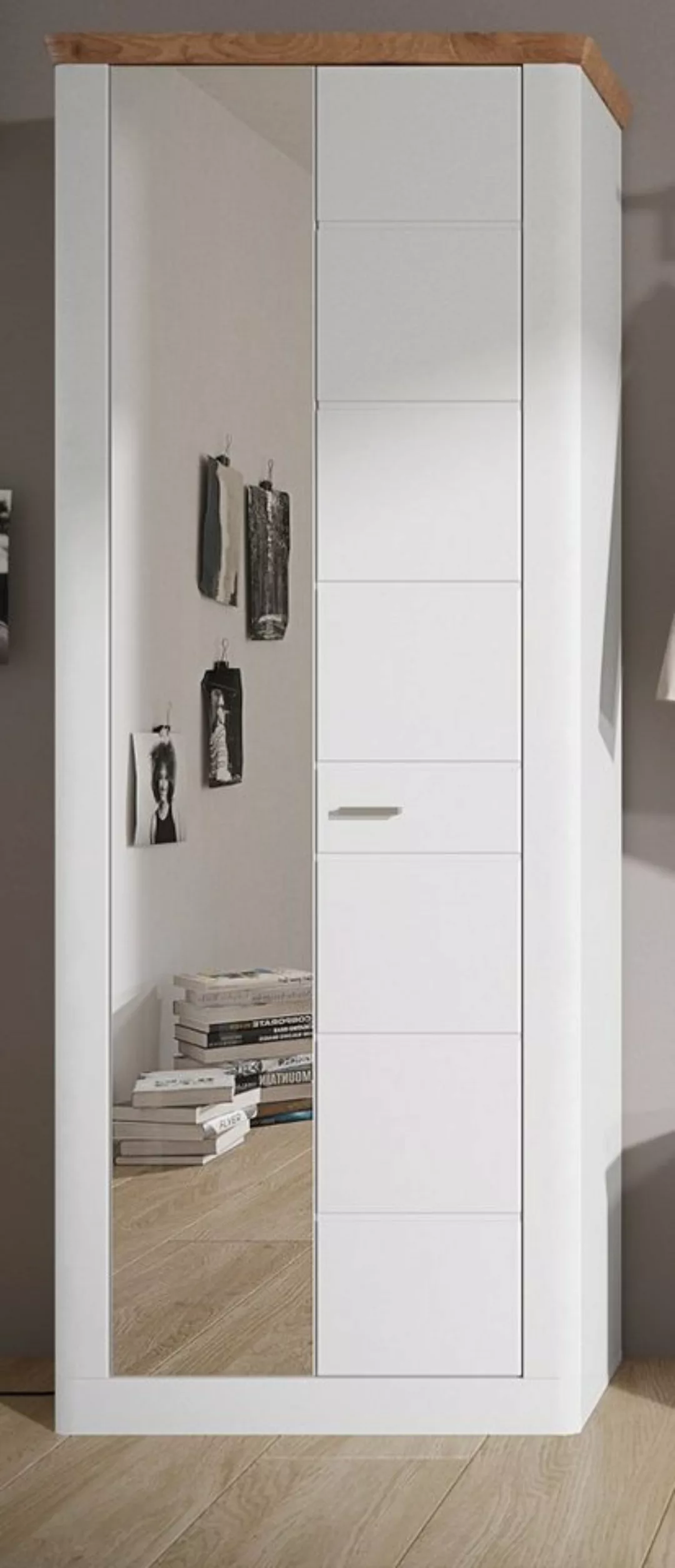 Inn.Furn Garderobenschrank Norton (Garderobe und Schuhschrank in weiß mit E günstig online kaufen