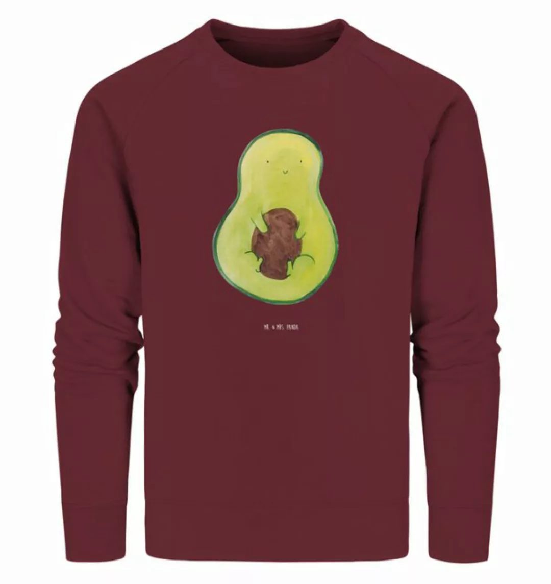 Mr. & Mrs. Panda Longpullover Größe XS Avocado Kern - Burgundy - Geschenk, günstig online kaufen