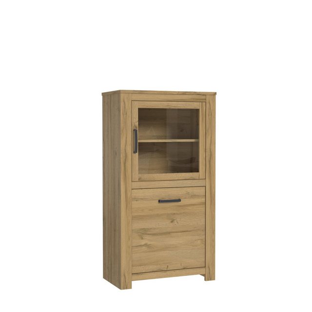 freiraum Stauraumvitrine HAVANNA 2 Türen, Alteiche Dekor - 77x143,7x42,2cm günstig online kaufen