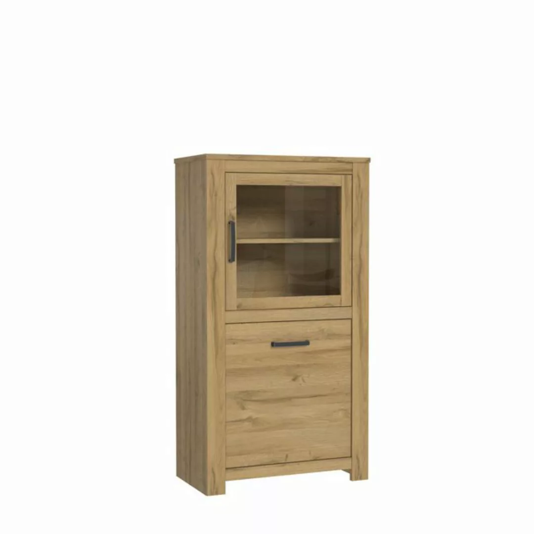 freiraum Stauraumvitrine HAVANNA 2 Türen, Alteiche Dekor - 77x143,7x42,2cm günstig online kaufen