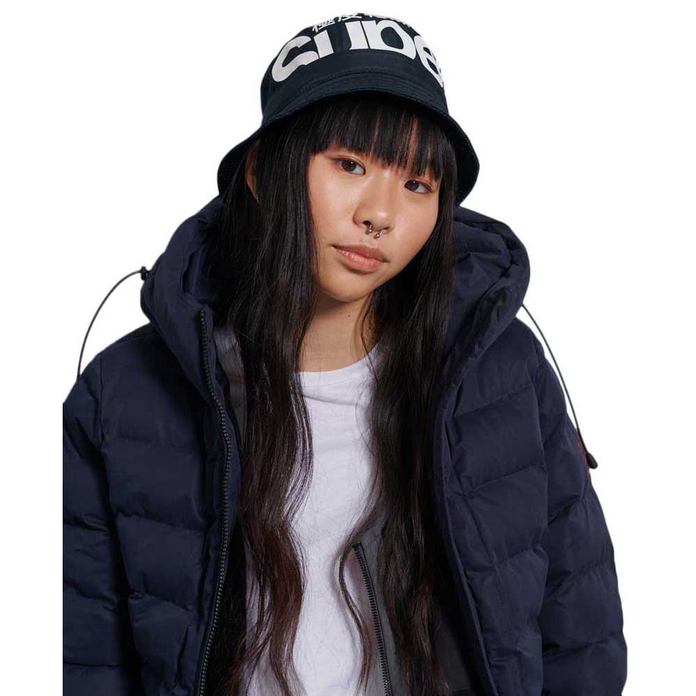 Superdry Logo Bucket Hut S-M Navy günstig online kaufen