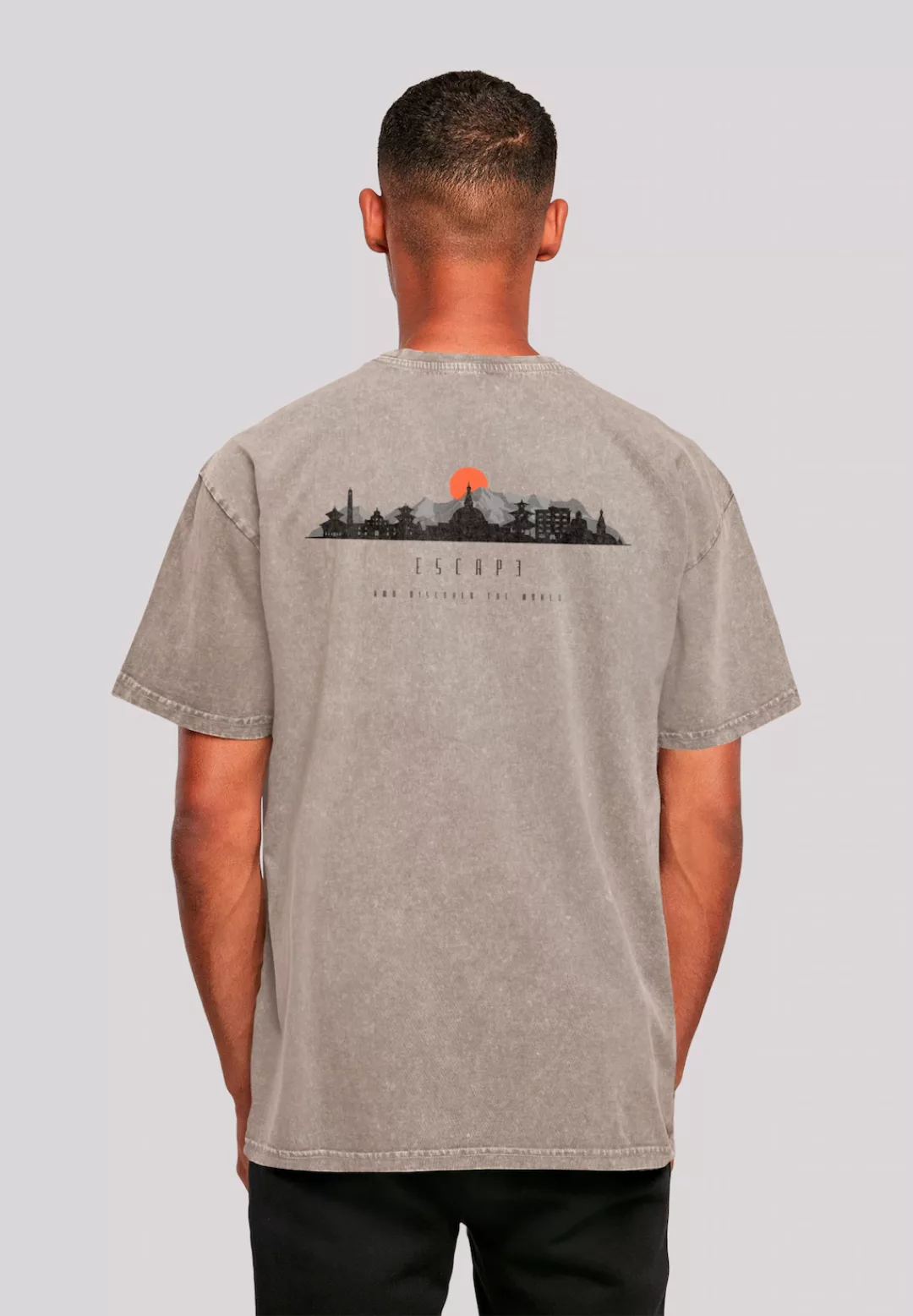 F4NT4STIC T-Shirt "Oversize Escape Discover the World Asian Town", Premium günstig online kaufen
