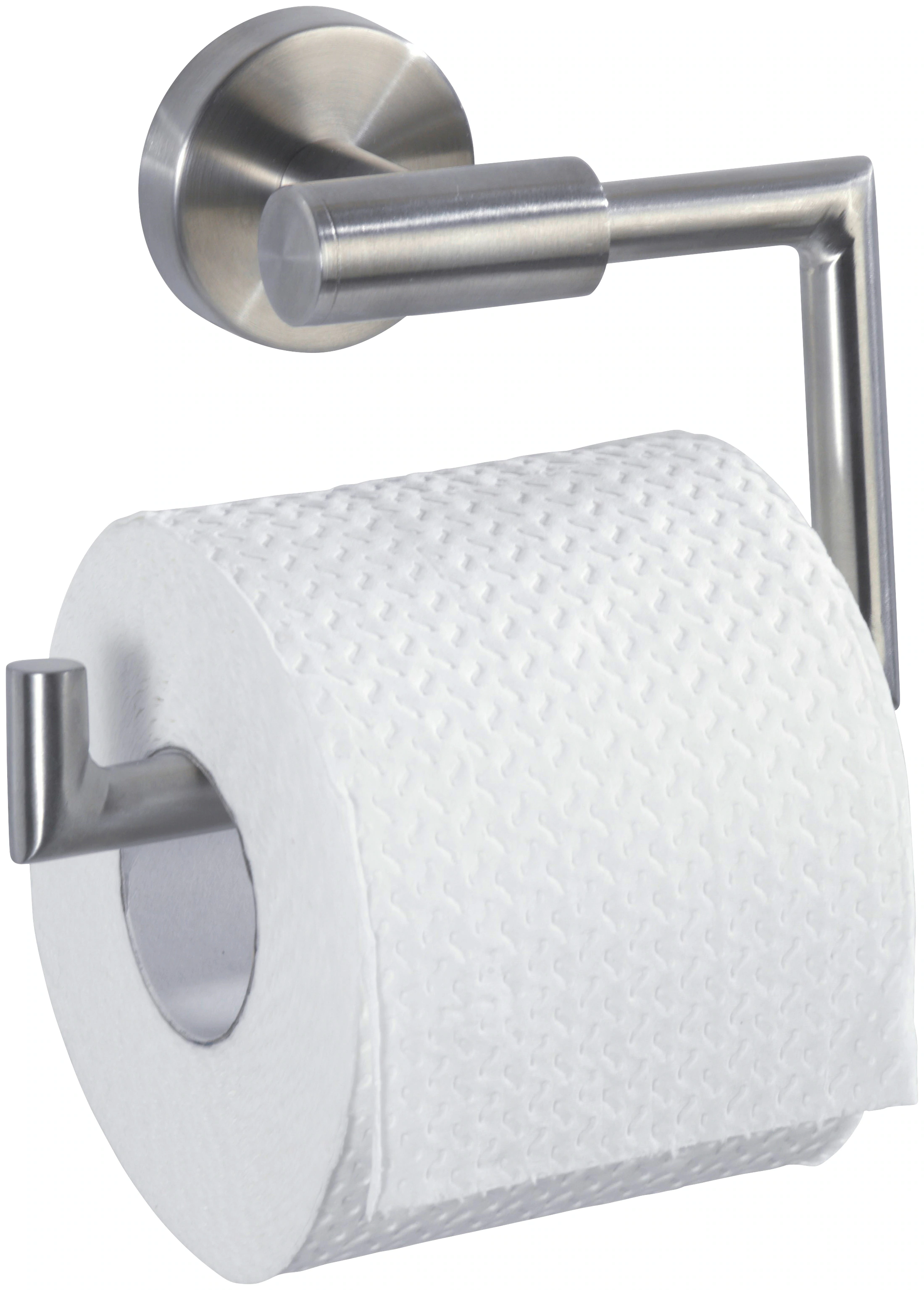 Wenko Toilettenpapierhalter Bosio Silber Matt 10,5 cm x 15 cm x 6,5 cm günstig online kaufen