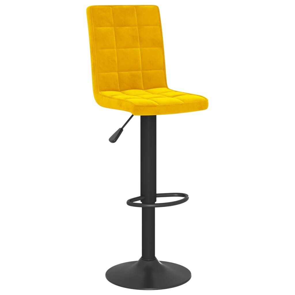 vidaXL Barhocker Barhocker Senfgelb Samt (1 günstig online kaufen