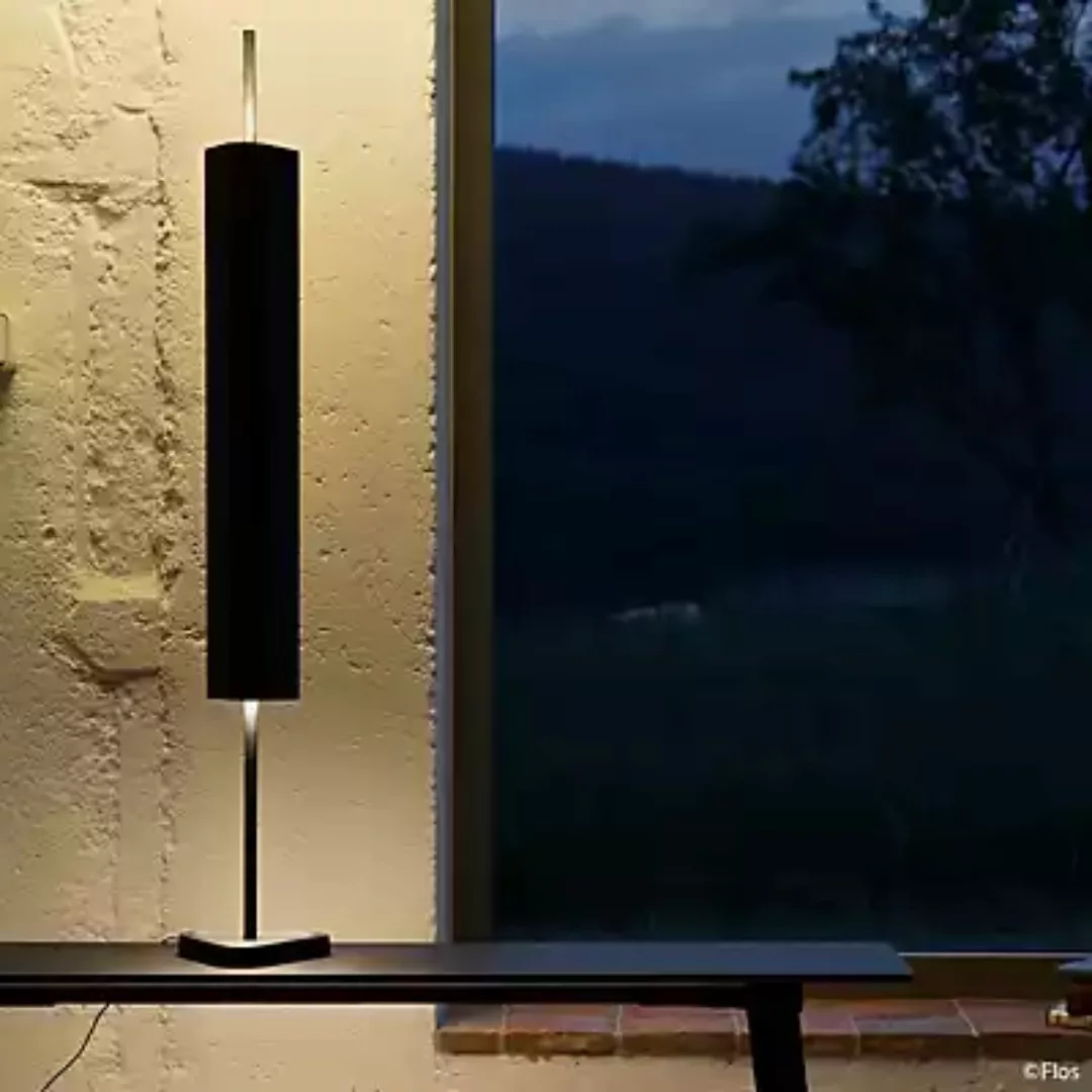 FLOS LED-Tischleuchte Emi, dunkelrot, dimmbar, Höhe 114 cm günstig online kaufen