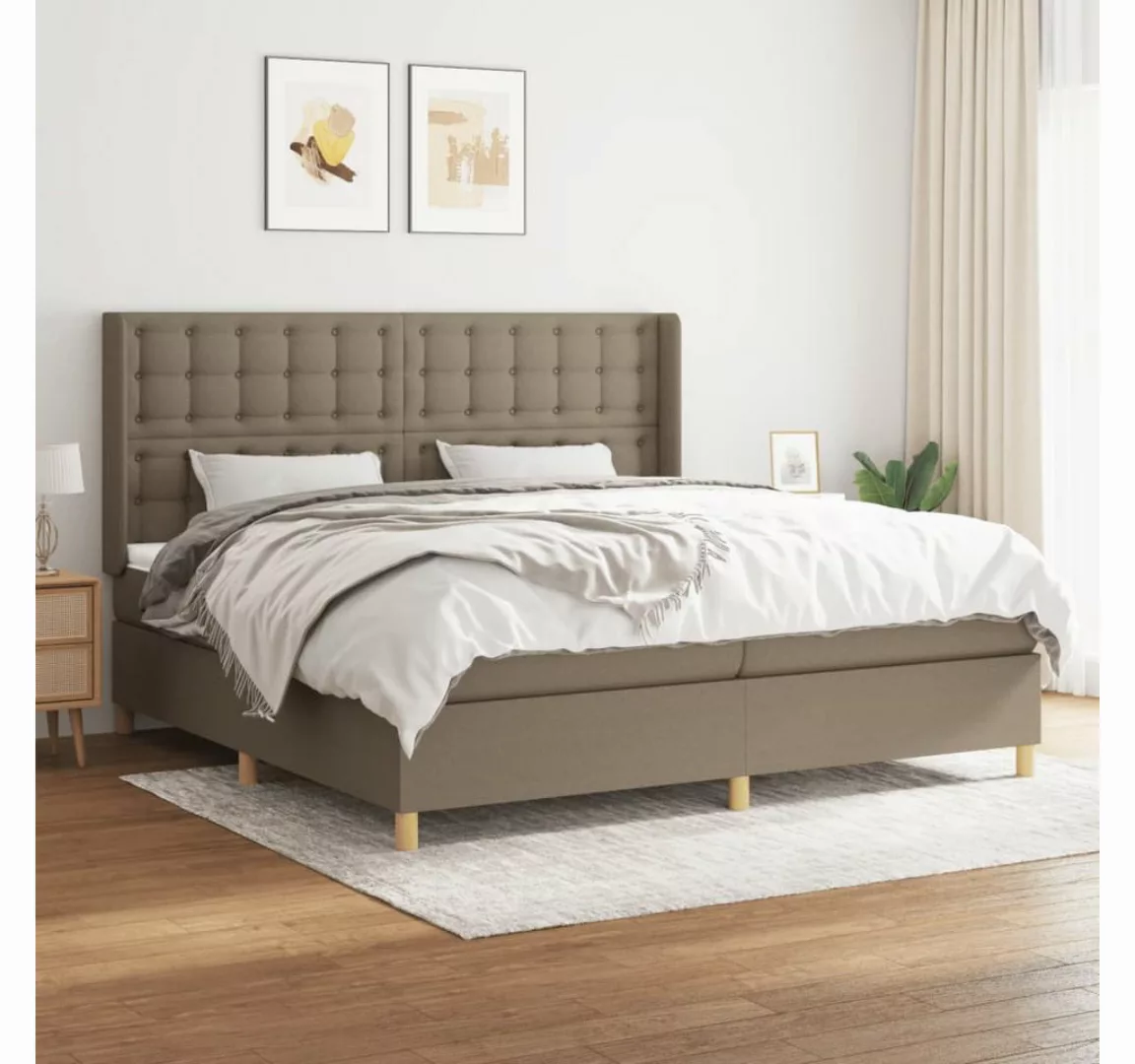 vidaXL Boxspringbett Bett Boxspringbett mit Matratze & Topper Stoff verschi günstig online kaufen