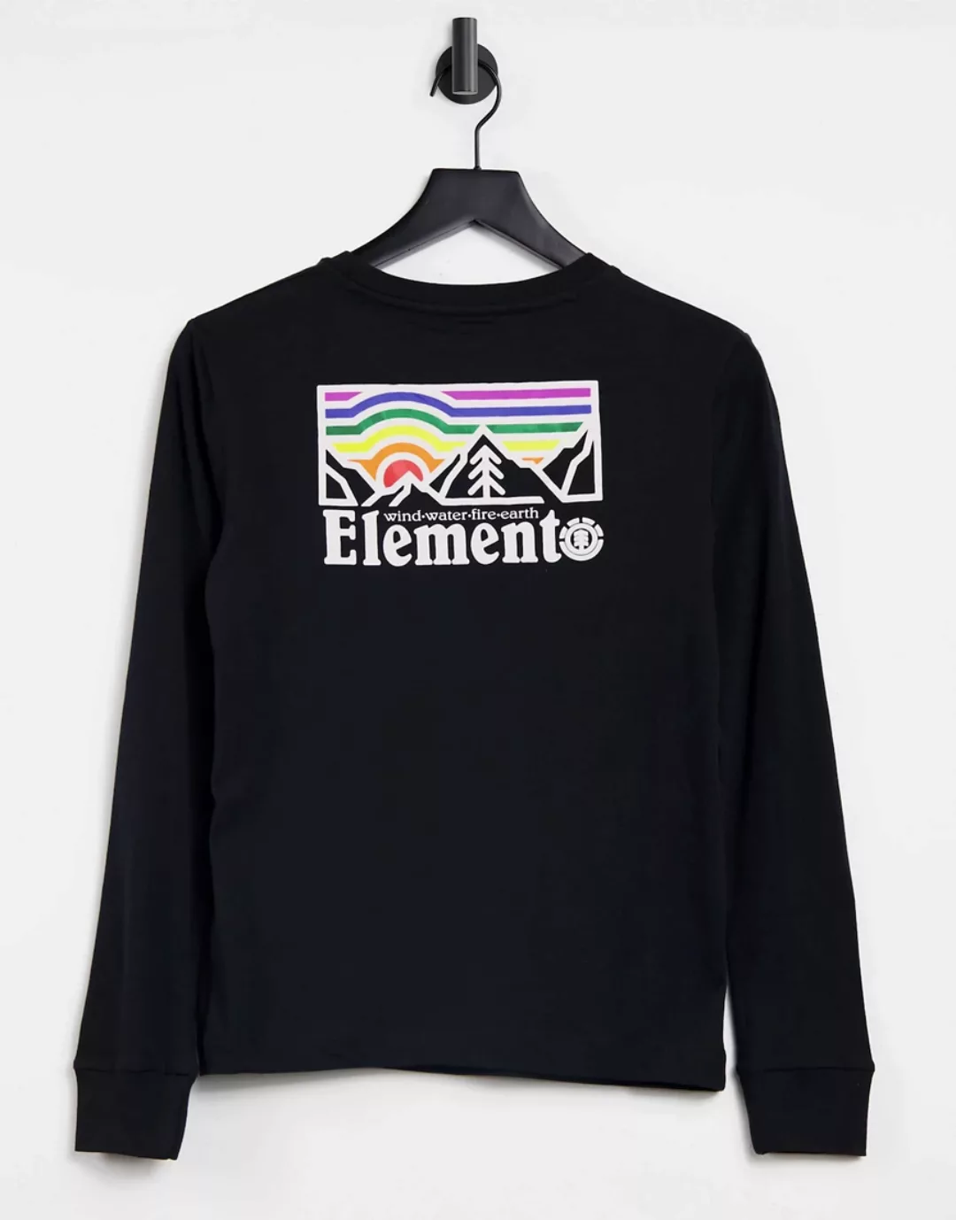Element – Landscape – Langärmliges T-Shirt in Schwarz günstig online kaufen