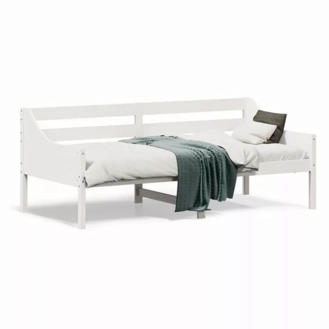 vidaXL Bett Tagesbett ohne Matratze Weiß 90x190 cm Massivholz Kiefer günstig online kaufen